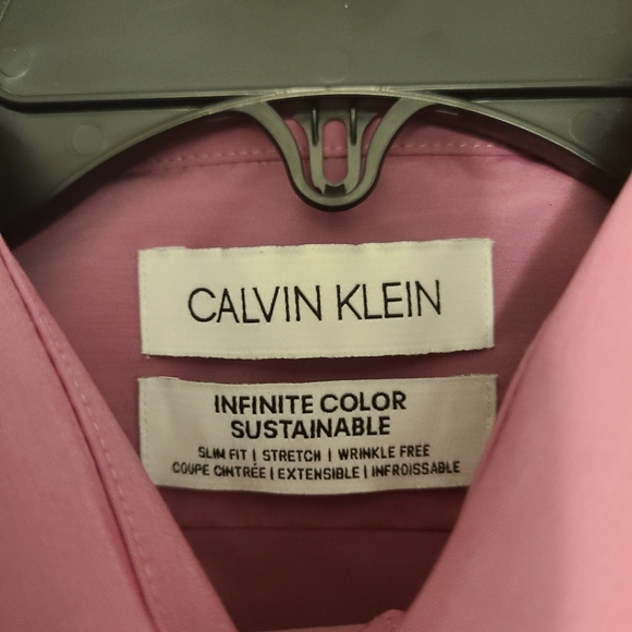 CK Men's Dress Shirt Size 15.5 32/33 Slim Fit - Picture 5 of 6